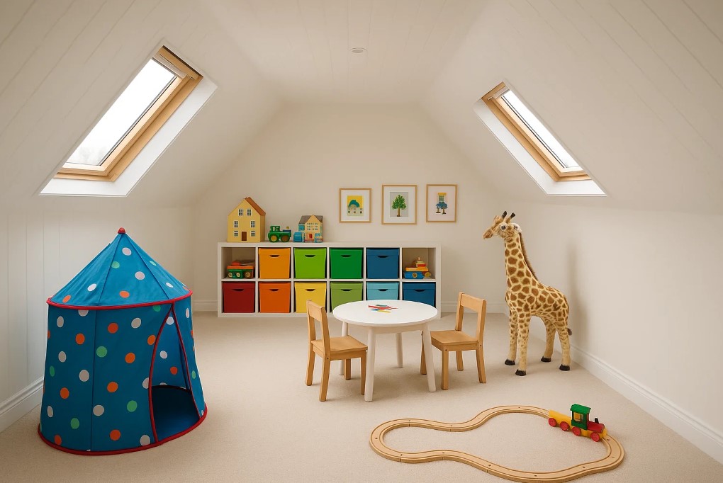 loft conversion to playroom