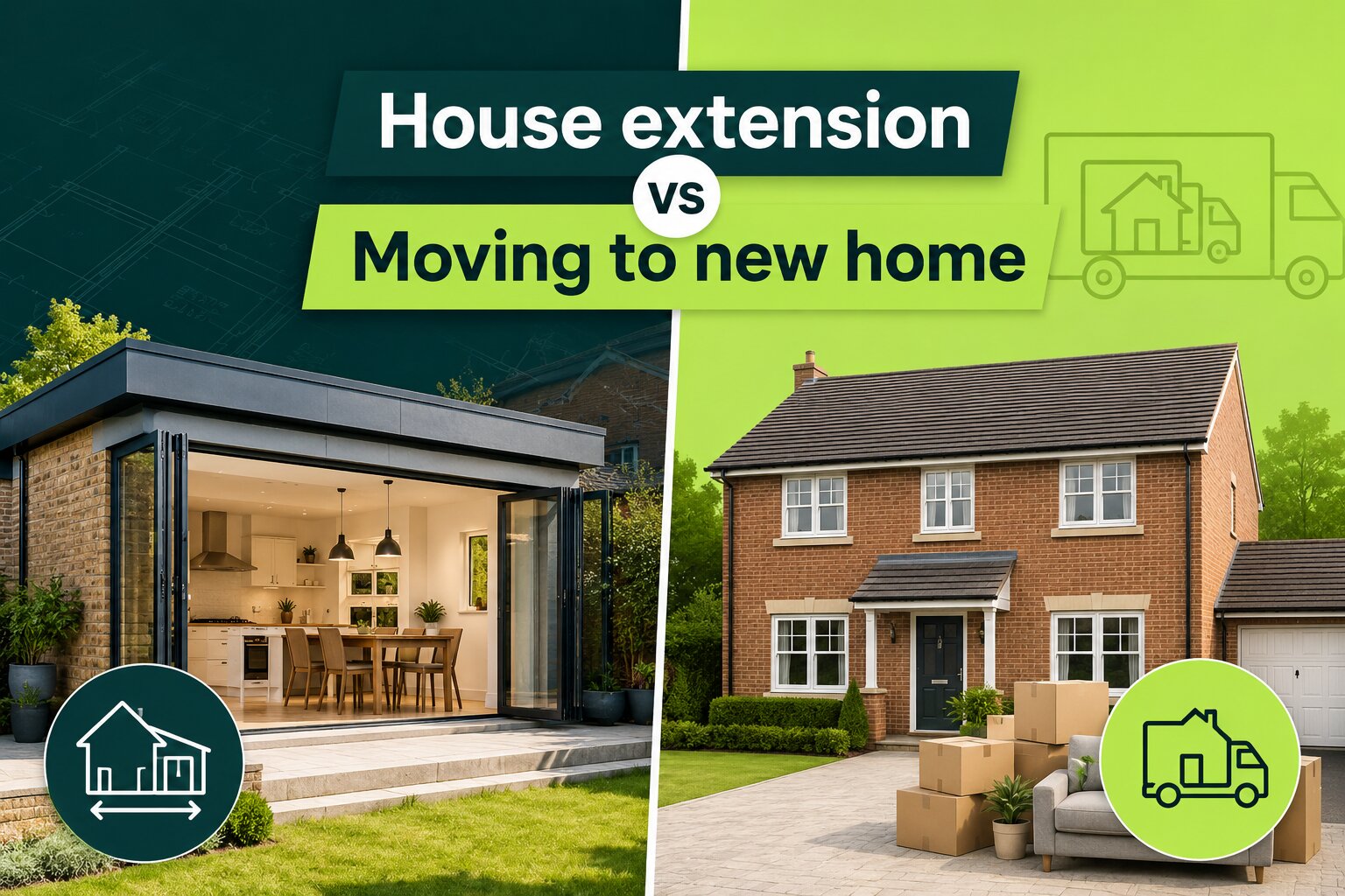 house extension vs moving home